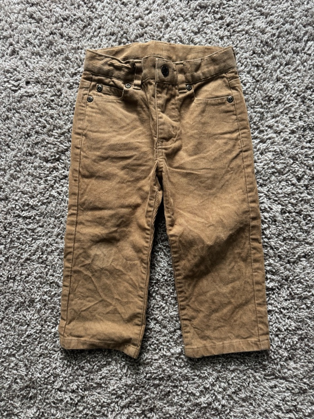 Janie and Jack Tan Corduroy Toddler Pants